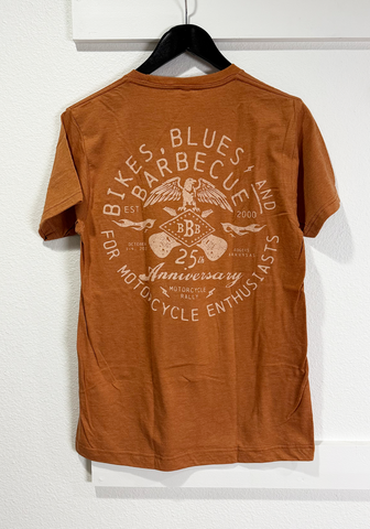 2025 Bikes Blues Enthusiast's Orange Tshirt