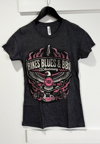 2025 Pink Eagle and Flames Womens Tshirt