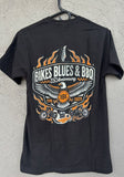 2025 Eagle and Flames Orange & Black Tshirt