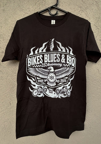 2025 Eagle and Flames Black Tshirt