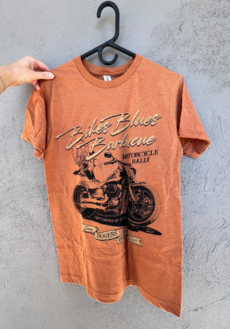 2024 Monochromatic Bikes Blues & BBQ Rust Short Sleeve